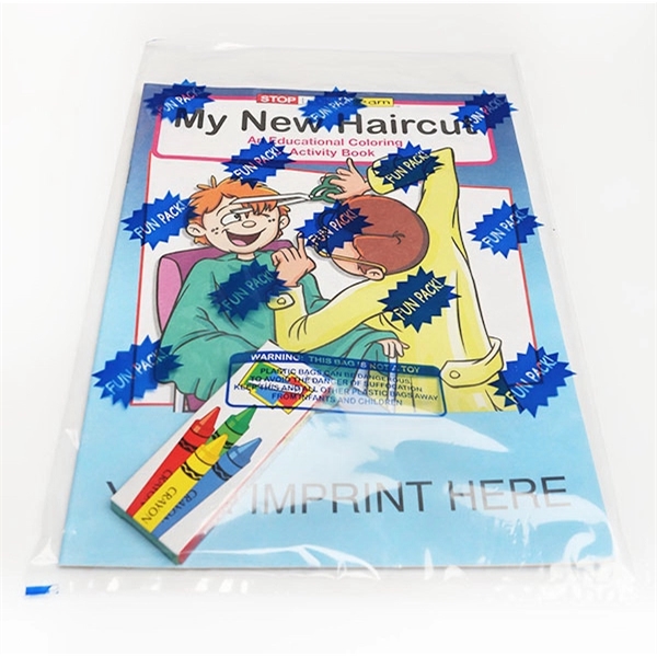 My New Haircut Coloring and Activity Book Fun Pack - Image 1
