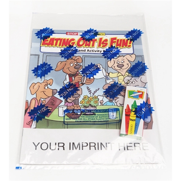 Eating Out Is Fun Coloring and Activity Book Fun Pack - Image 1