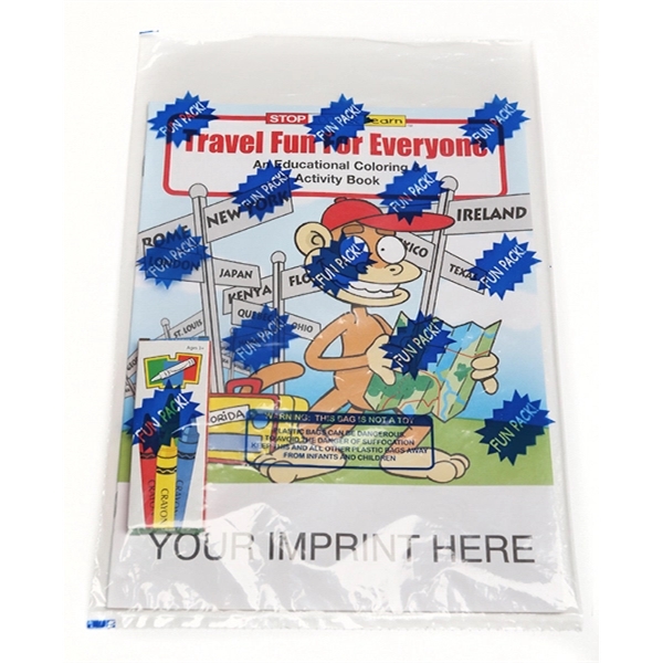 Travel Fun For Everyone Coloring and Activity Book Fun Pack - Image 1