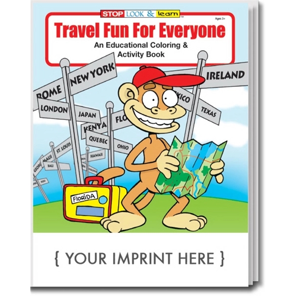 Travel Fun For Everyone Coloring and Activity Book - Image 1