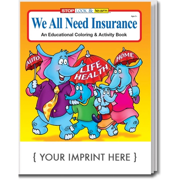 We All Need Insurance Coloring and Activity Book - Image 1