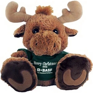 10" Maple Moose with t-shirt and one color imprint