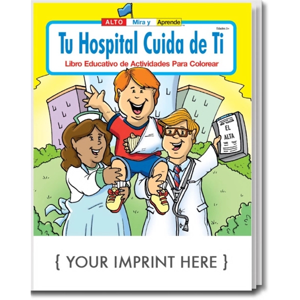 Your Hospital Cares About You Spanish Coloring Activity Book - Image 1