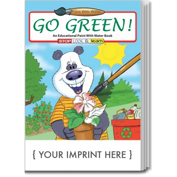 Go Green Paint With Water Book - Image 1