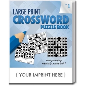 LARGE Print Crossword Puzzle Book - Volume 1