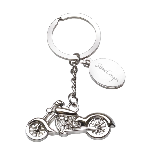 Metal Miniature Motorcycle Keytag