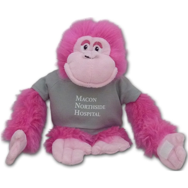 11" Bright Color Hot Pink Gorilla - Image 1