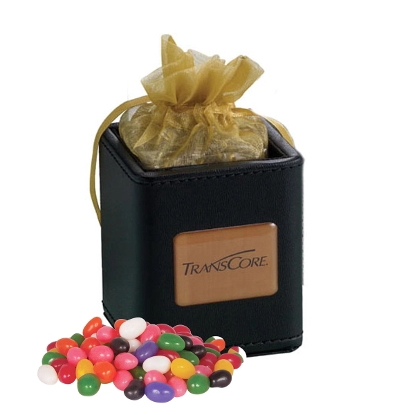 X-Cube Pen Holder filled with assorted jelly beans - Image 1