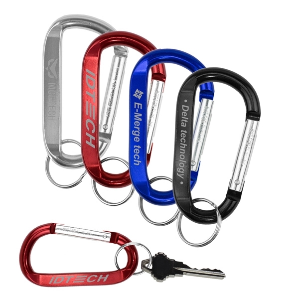 Large Size Carabiner Keyholder with Split Ring Attachment - Image 2