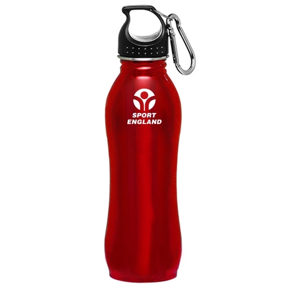 20 oz Curve Stainless Steel Water Bottle - Image 3