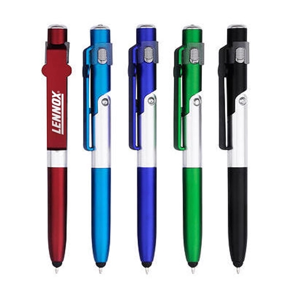 Malta 4-In-1 Stylus Pen, Phone Stand And Flashlight - Image 1