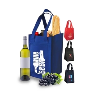 1 to 4 Bottle Wine Tote Bag