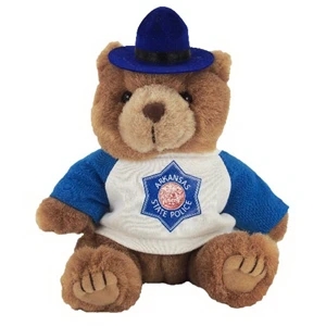 8" Trooper Bear with full color imprint