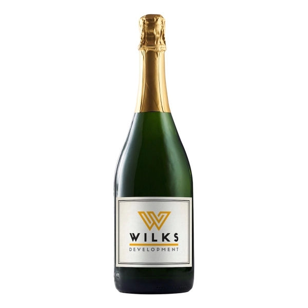 California Champagne with Custom Label - Image 1