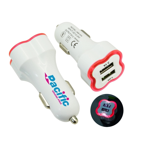 Asteroid Car Charger - Pink - Image 1