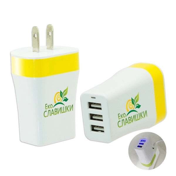 Eclipse Wall Charger - Yellow - Image 1