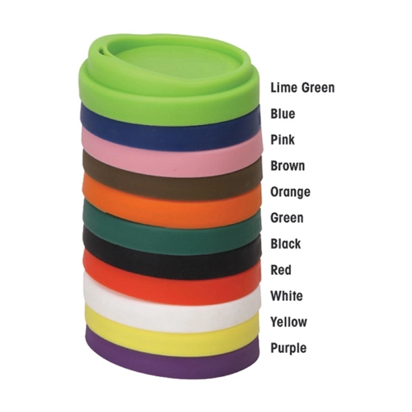 14 OZ DOUBLE WALL CERAMIC TUMBLER WITH SILICONE LID USA MADE - Image 3