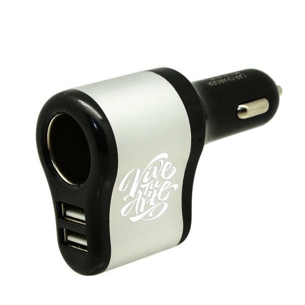 Clone Car Charger - Black/Silver - Image 1