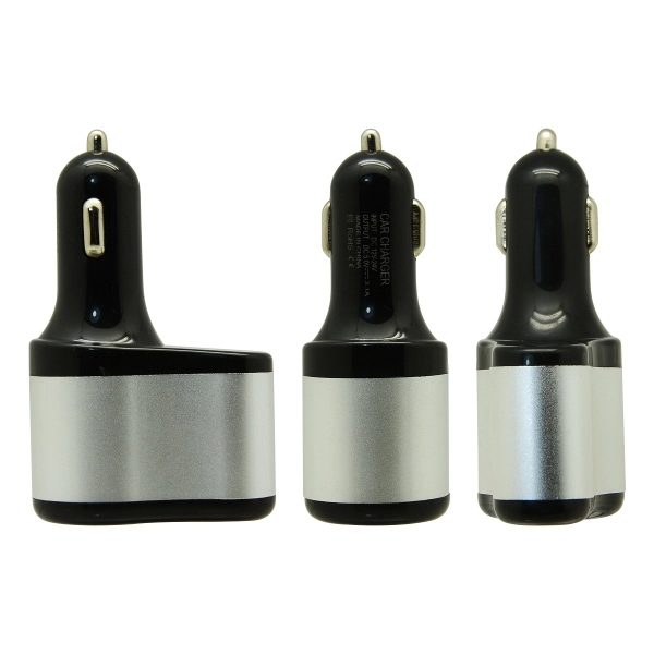 Clone Car Charger - Black/Silver - Image 2