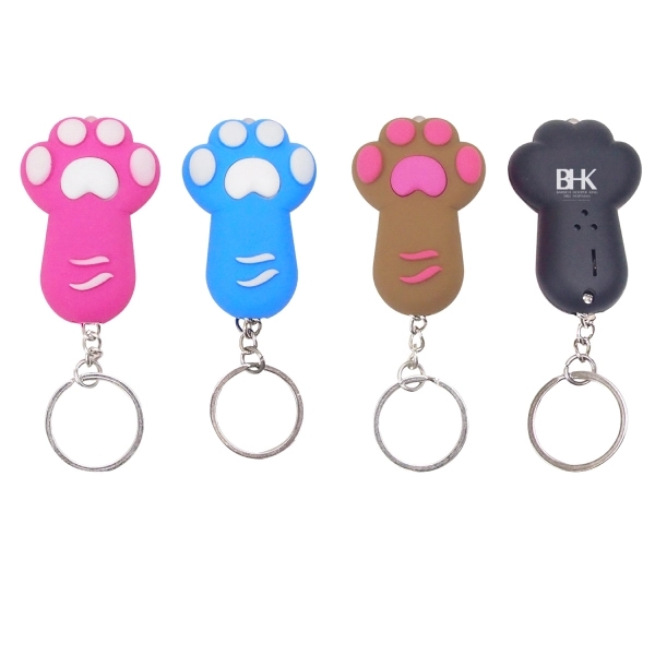 Cat paw light-up keychain with sound - Image 2
