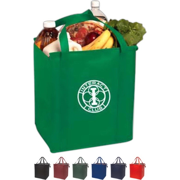 Insulated Large Non-Woven Grocery Tote - Image 1