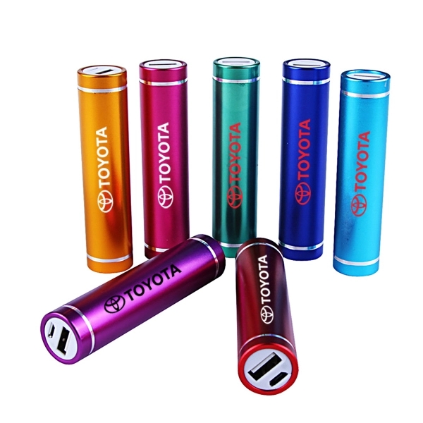 2600 MAH CYLINDRICAL PORTABLE MOBILE CHARGER - Image 1