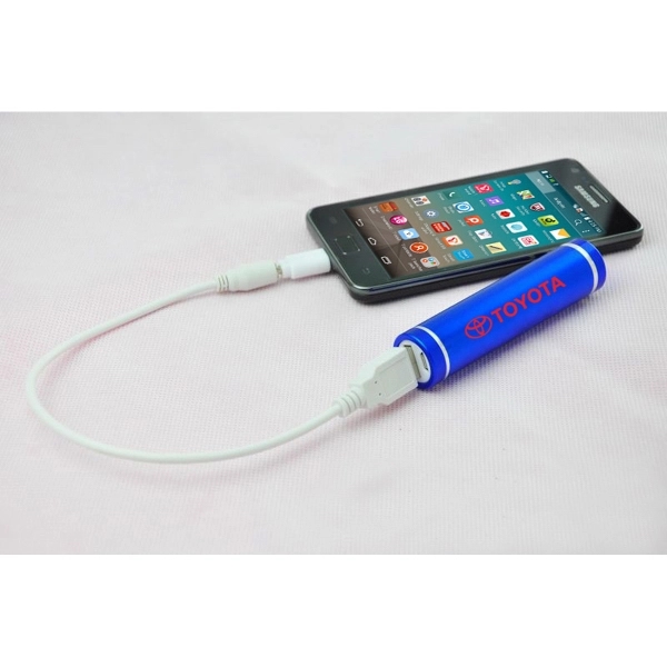 2600 MAH CYLINDRICAL PORTABLE MOBILE CHARGER - Image 2