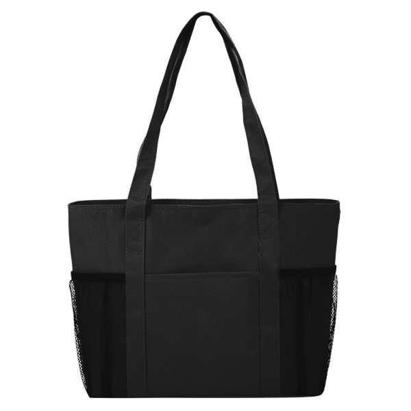 Cooler Tote with Mesh Pockets - Image 2