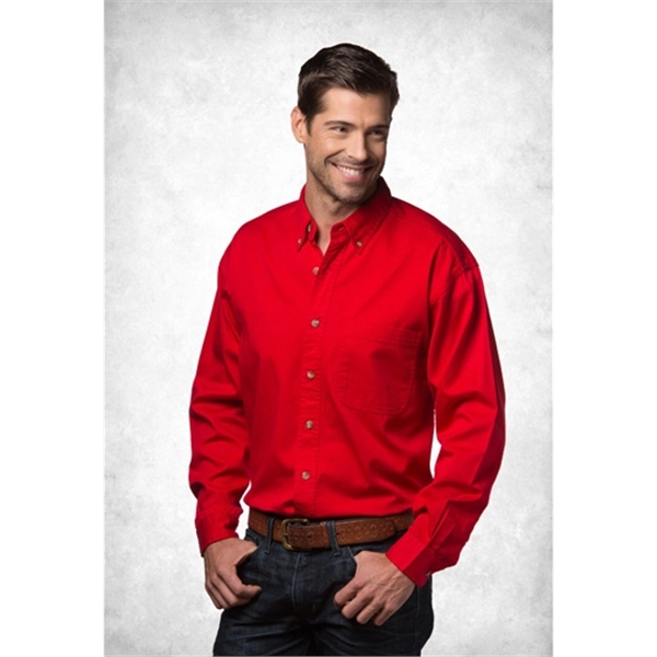 Men's Long Sleeve Cotton Twill Shirts