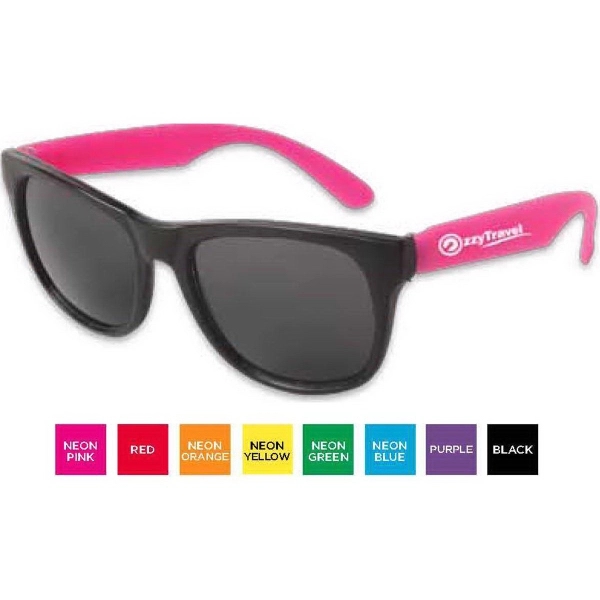 Neon Sunglasses - Black Frame - Image 1