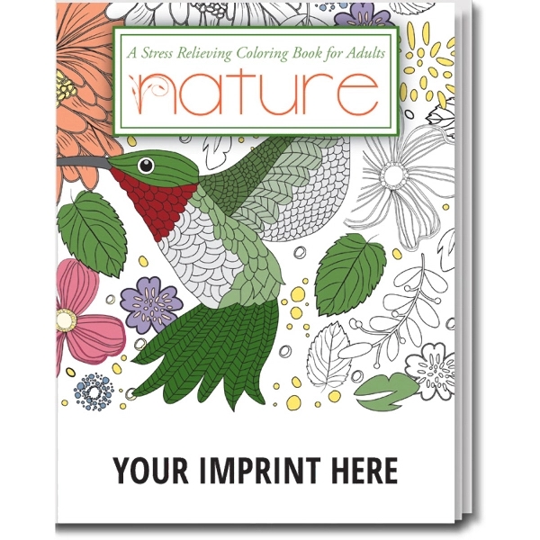 Relax Pack-Nature Coloring Book for Adults + Colored Pencils - Image 2