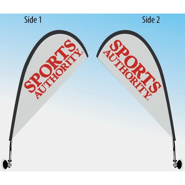 Window Suction Cup Flag - Double Sided