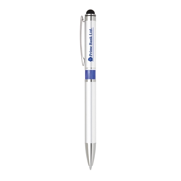 Metal Click Action Ballpoint Pen with Stylus - Image 4