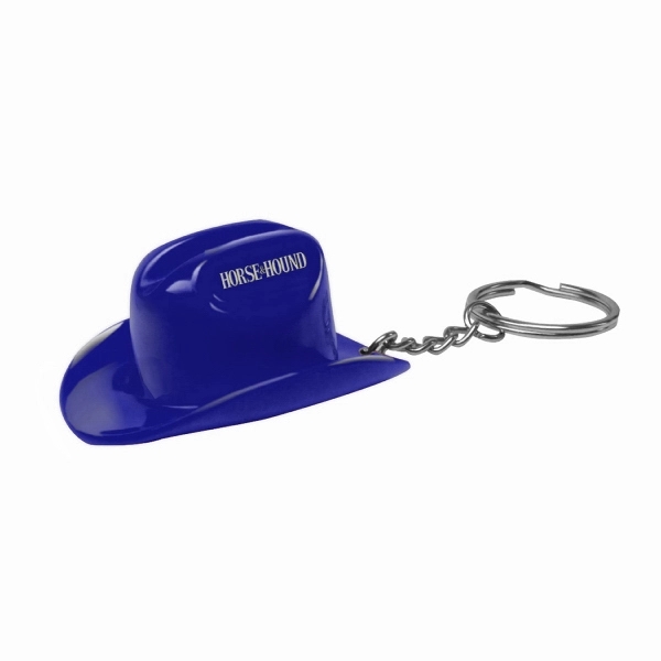 Plastic Cowboy Hat Bottle Opener Keychain - Image 4