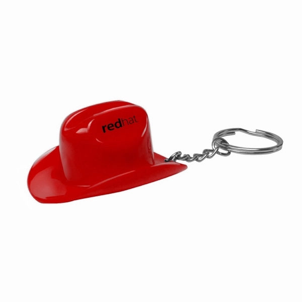 Plastic Cowboy Hat Bottle Opener Keychain - Image 7