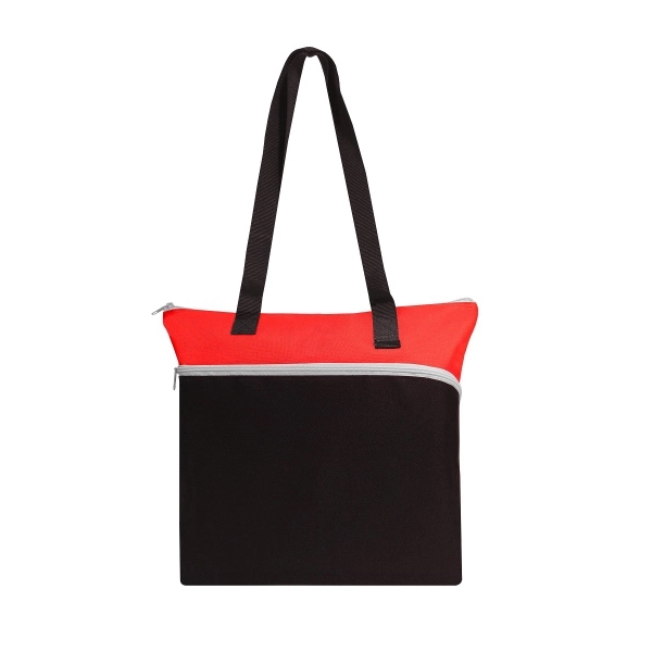 Large Front Zipper Tote - Image 4