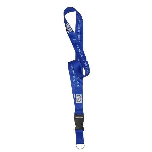 Polyester Full Color Lanyard with Buckle Release - Image 1