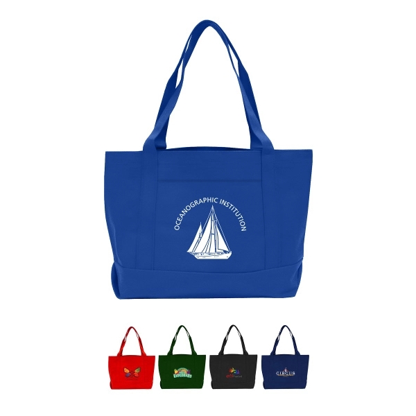 Solid Color Boat Tote - Image 1