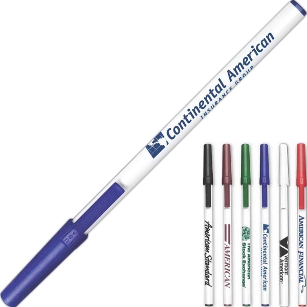 USA Classic Stick Pen™ - White Barrel - Image 1