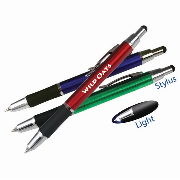 Aluminum Pen w/ Stylus & Light - Image 1