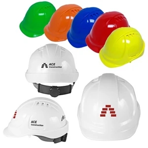Vented Cap Style Hard Hat with 6-Point Ratchet Suspension