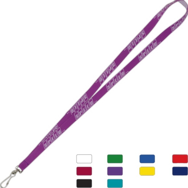 1/2" Super Fine Woven-In Lanyard - Image 1