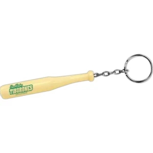 4" Wooden Baseball Bat Key Chain