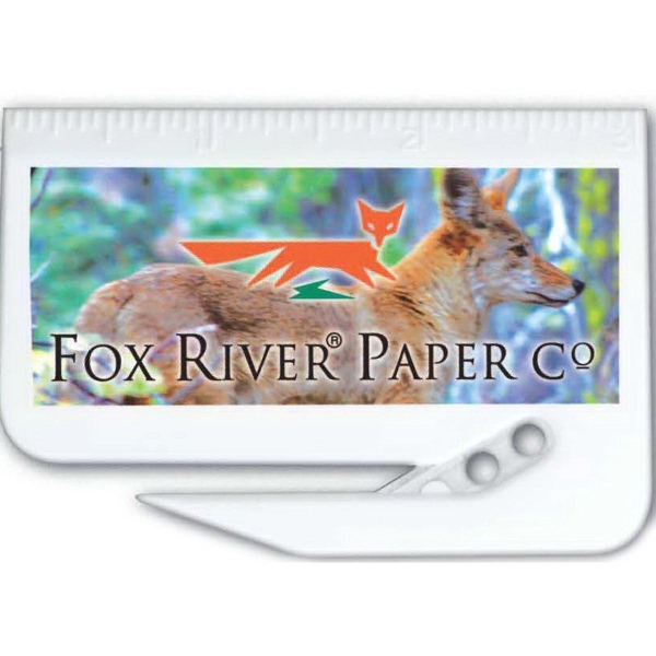 Letter Opener with 3 inch Ruler - White - Image 2