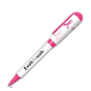 USA Pink Ribbon Designer Jumbo Twist Pen