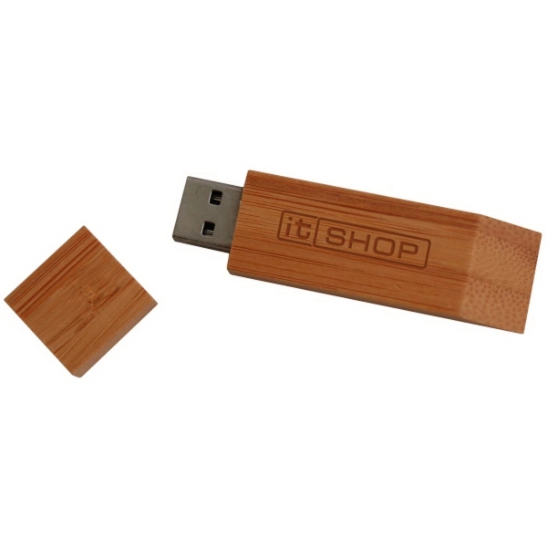 Sleek Bamboo USB Drive - Image 1