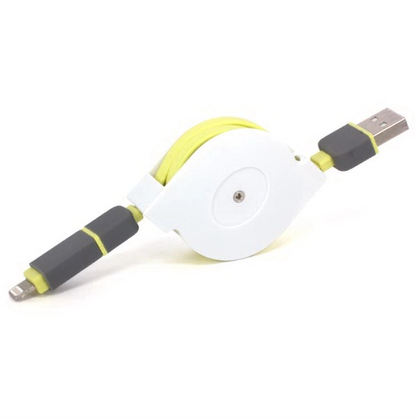 Ascot - Retractable flat universal USB charging cable. - Image 4