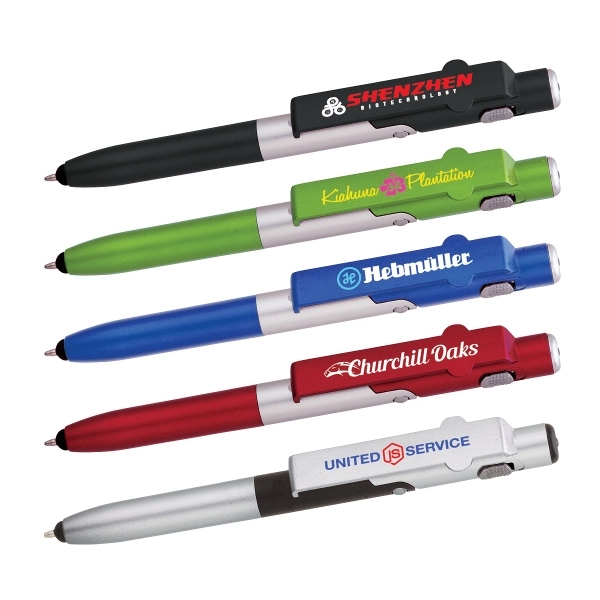 Madison 4-in-1 Ballpoint Pen / LED / Phone Stand / Stylus - Image 1
