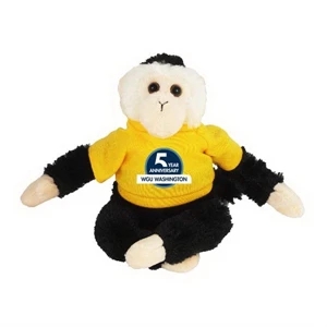 8" Capuchin Monkey with t-shirt and full color imprint