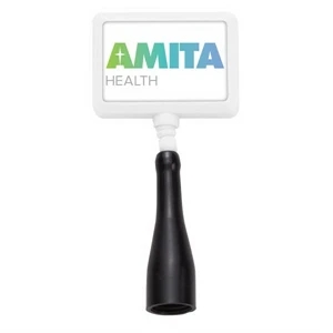 Anti-Microbial Rectangle Retractable Pen Holder